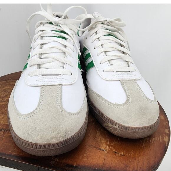 Adidas Samba Green‎ White Brown Size 11 **Flawed** main image 7